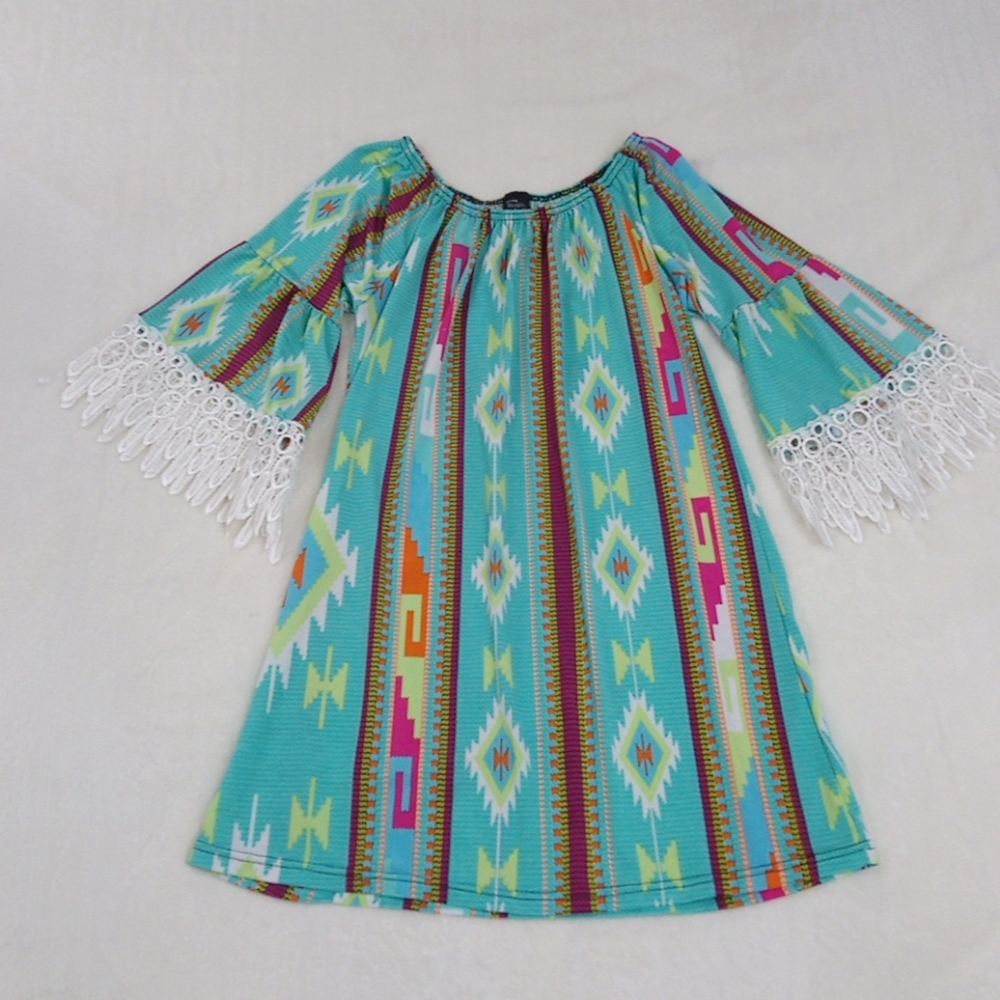 Win Win Colorful Lacey Tunic Top / Dress